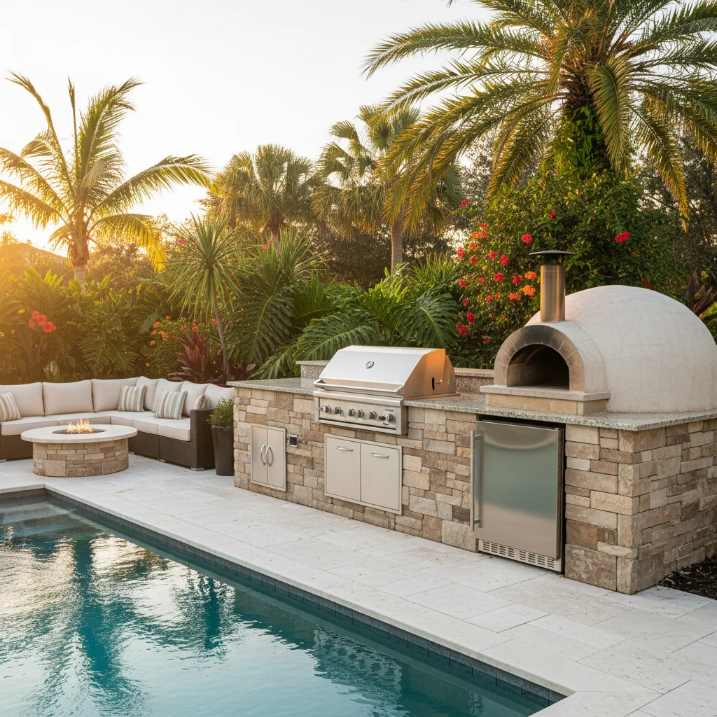 Best outdoor kitchen appliances for Florida | Aqua Custom Pools