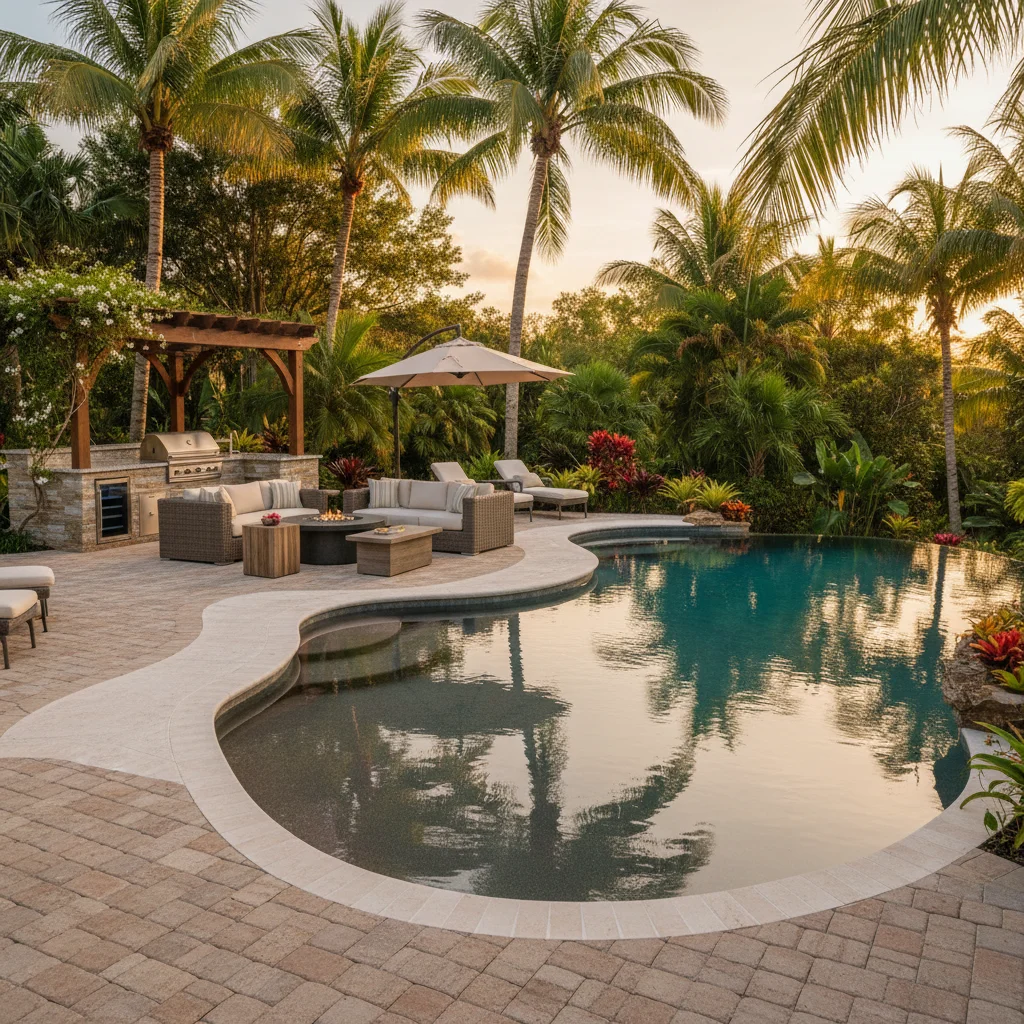 Concrete vs Paver Pool Deck Cost Comparison | Aqua Custom Pools