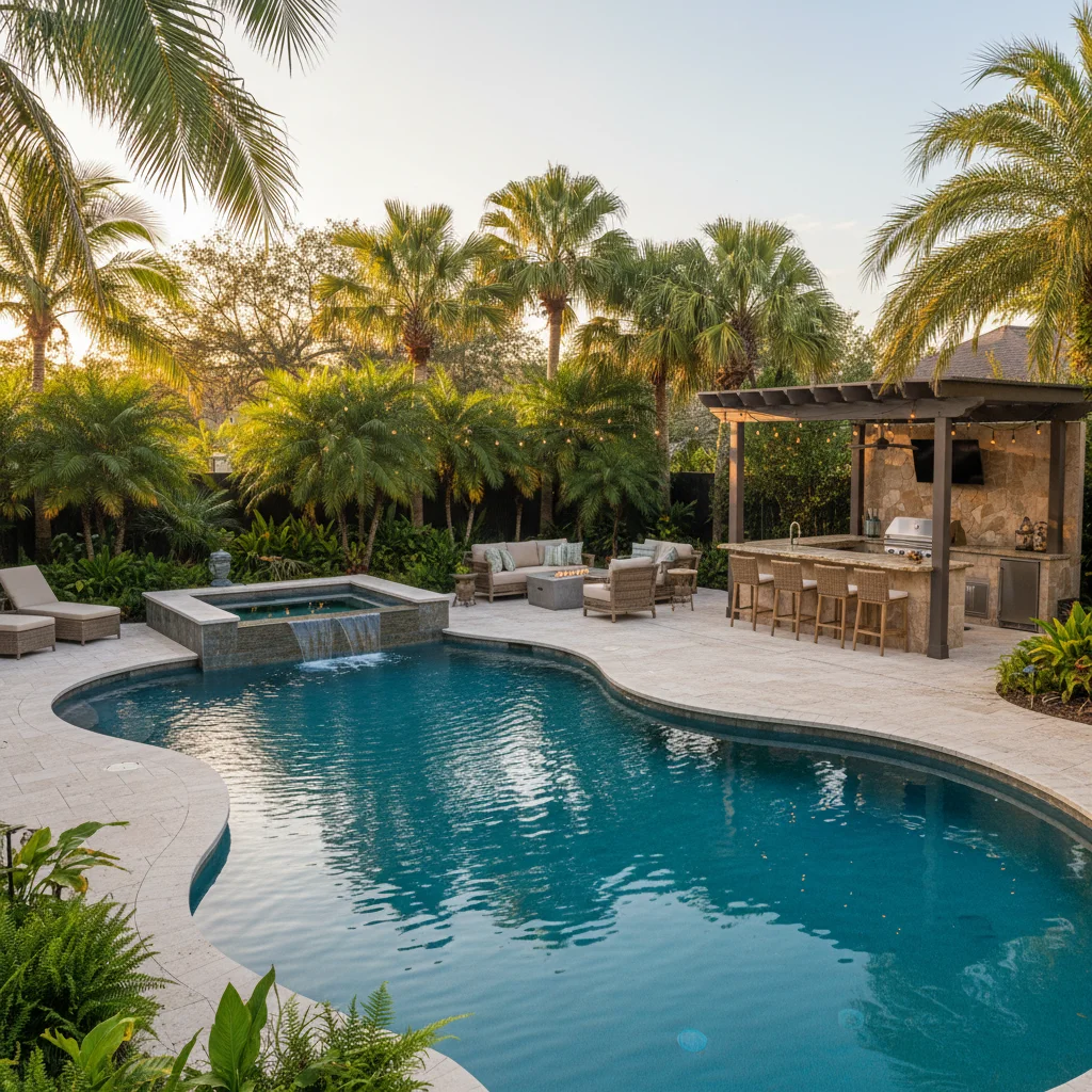 Converting chlorine pool to saltwater in Florida | Aqua Custom Pools