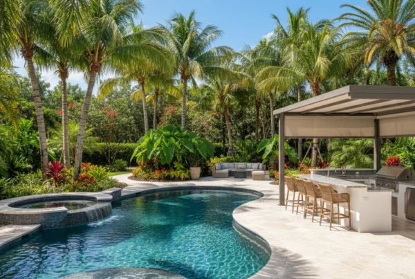 Custom pool and outdoor living area in Altamonte Springs Florida