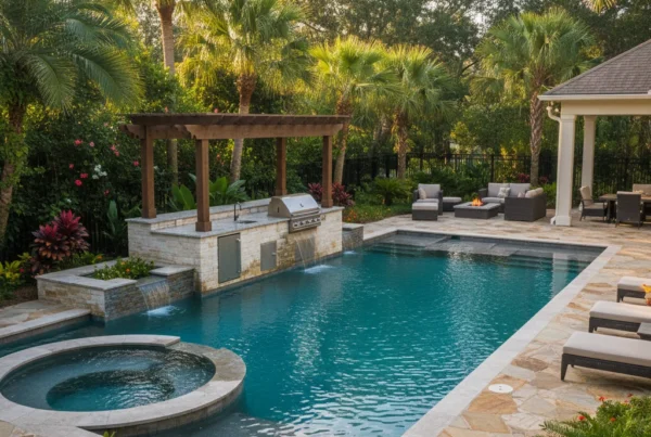 Custom pool and outdoor living space in Osceola County Florida