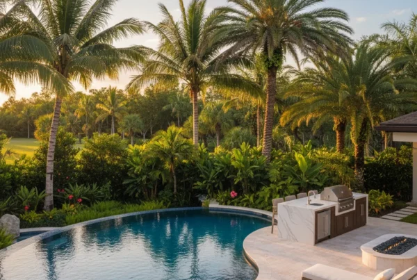 Custom pool and outdoor living area in Volusia County Florida