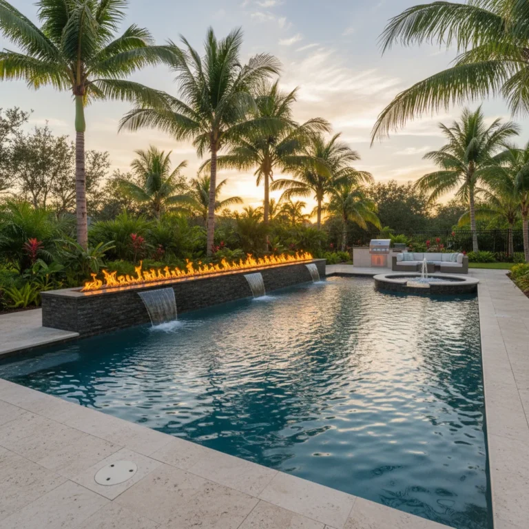 Fire and Water Feature Spa Combinations