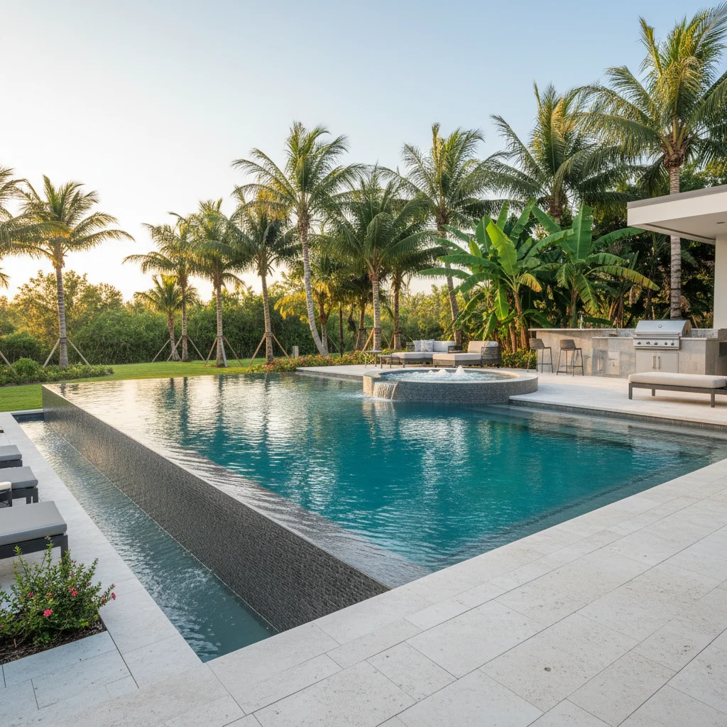How does an infinity pool work | Aqua Custom Pools