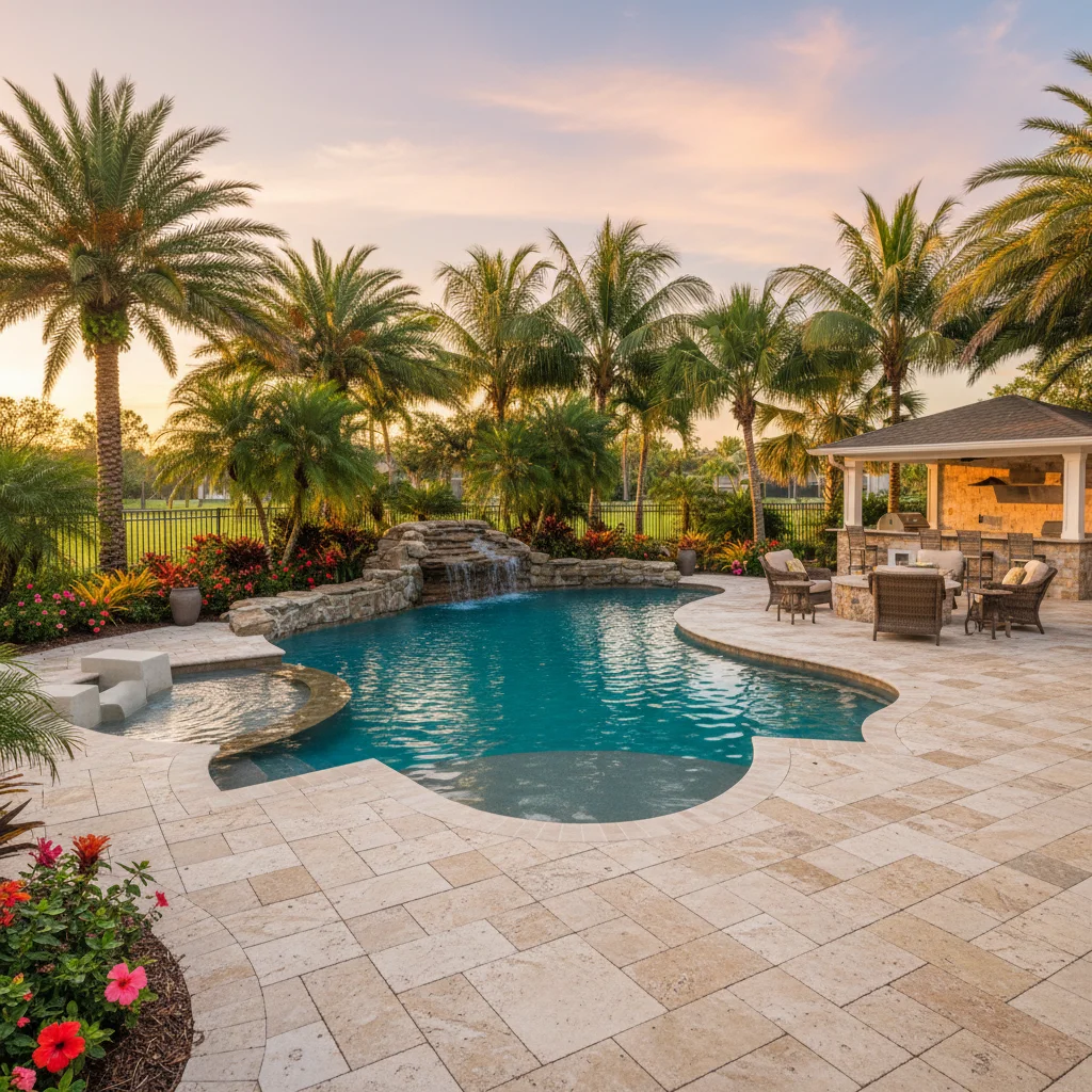 How Long Does a Pool Deck Last in Florida | Aqua Custom Pools