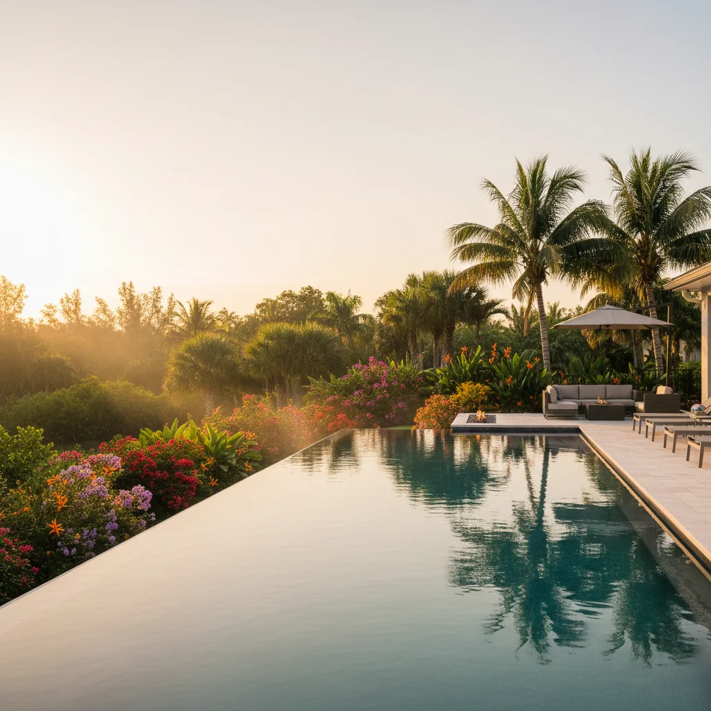 How much does an infinity pool cost in Florida | Aqua Custom Pools