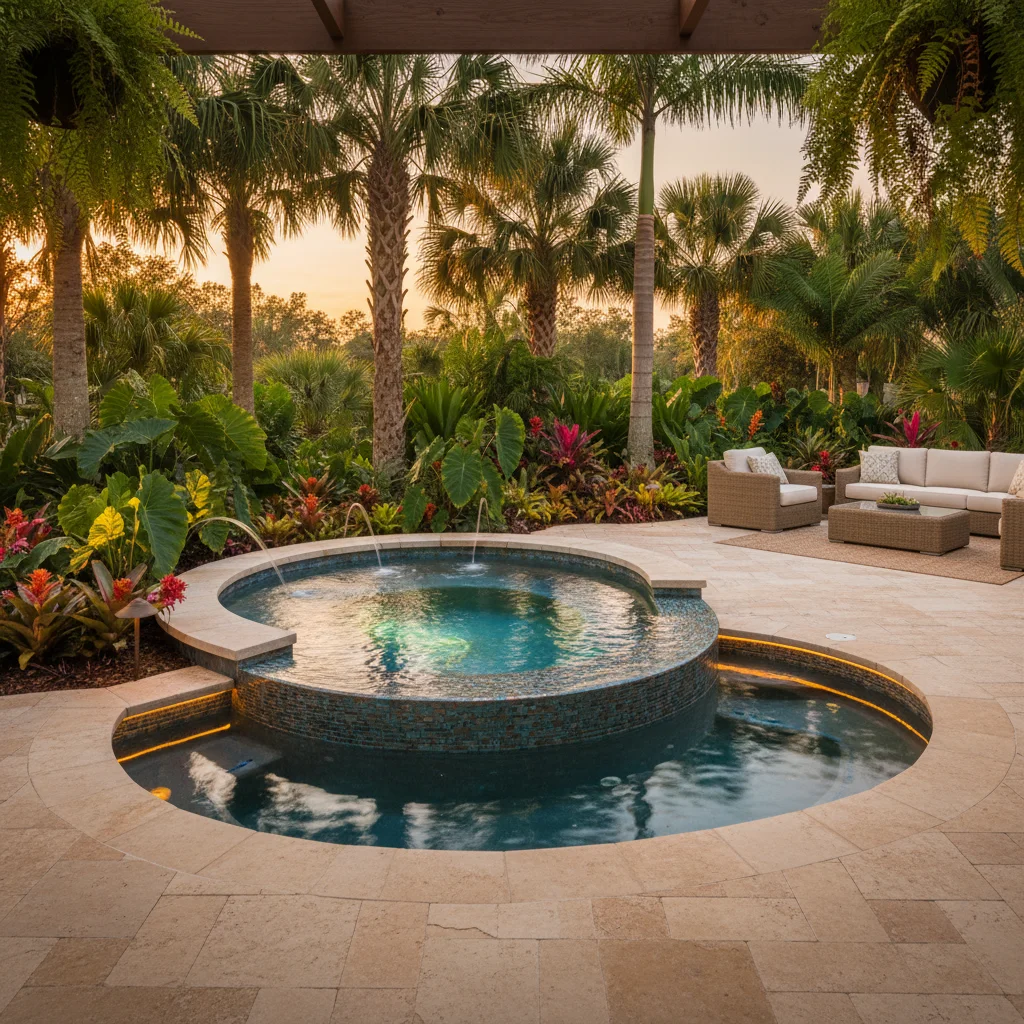 How much does an inground spa cost in Florida | Aqua Custom Pools