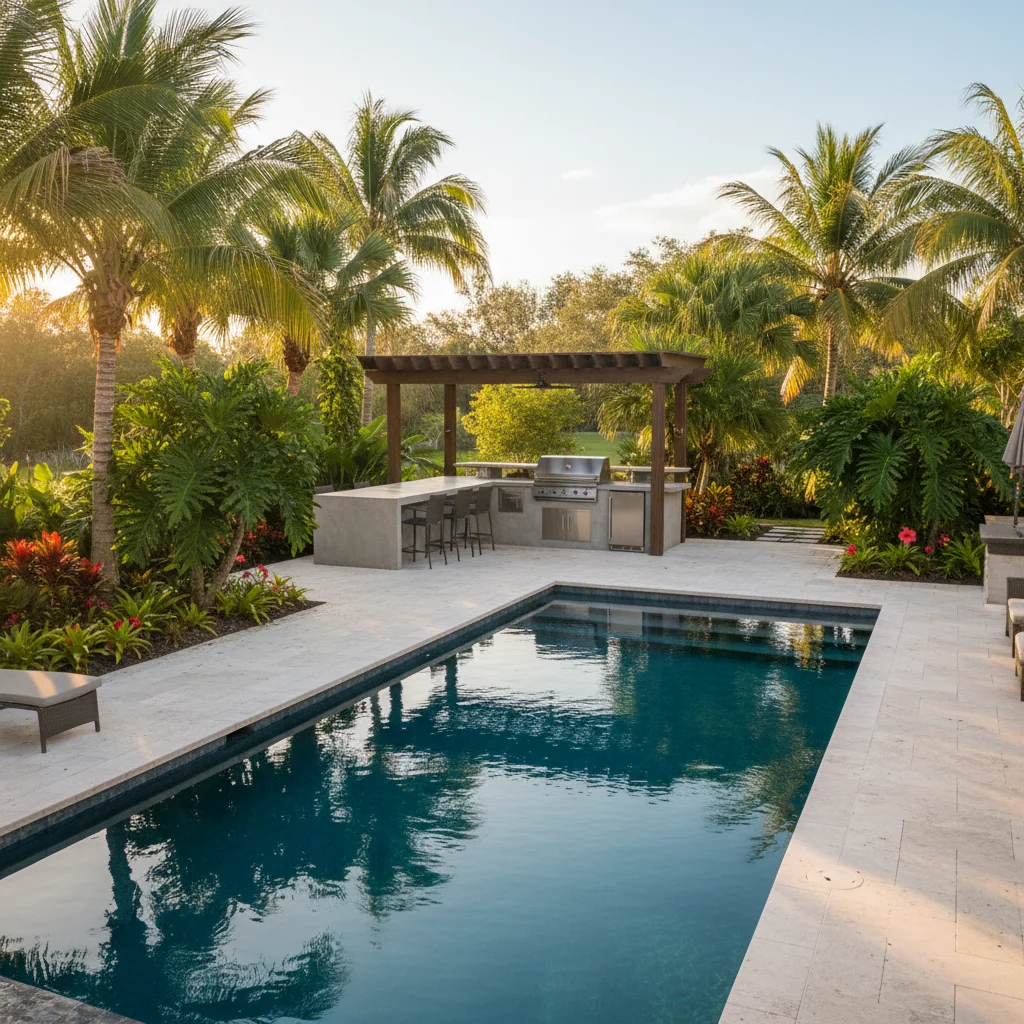 How much does pool construction cost per square foot in Florida | Aqua Custom Pools
