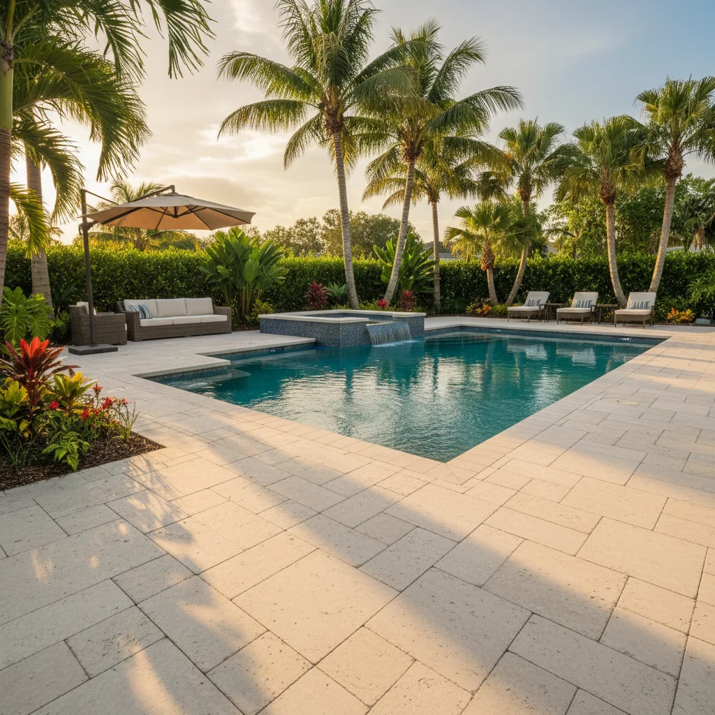 How much does pool deck resurfacing cost in Florida | Aqua Custom Pools