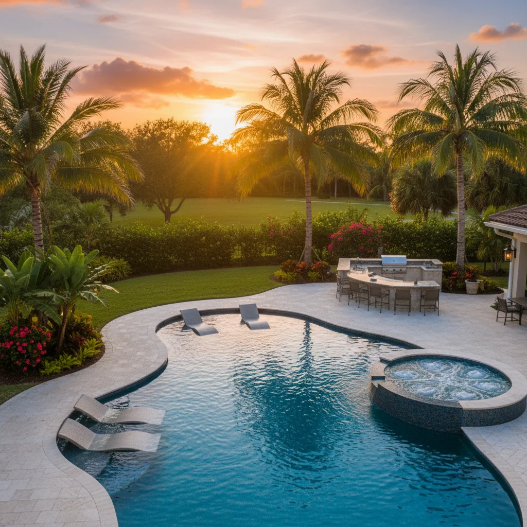 Infinity Pool Builder Auburndale FL | Vanishing Edge Pool Design