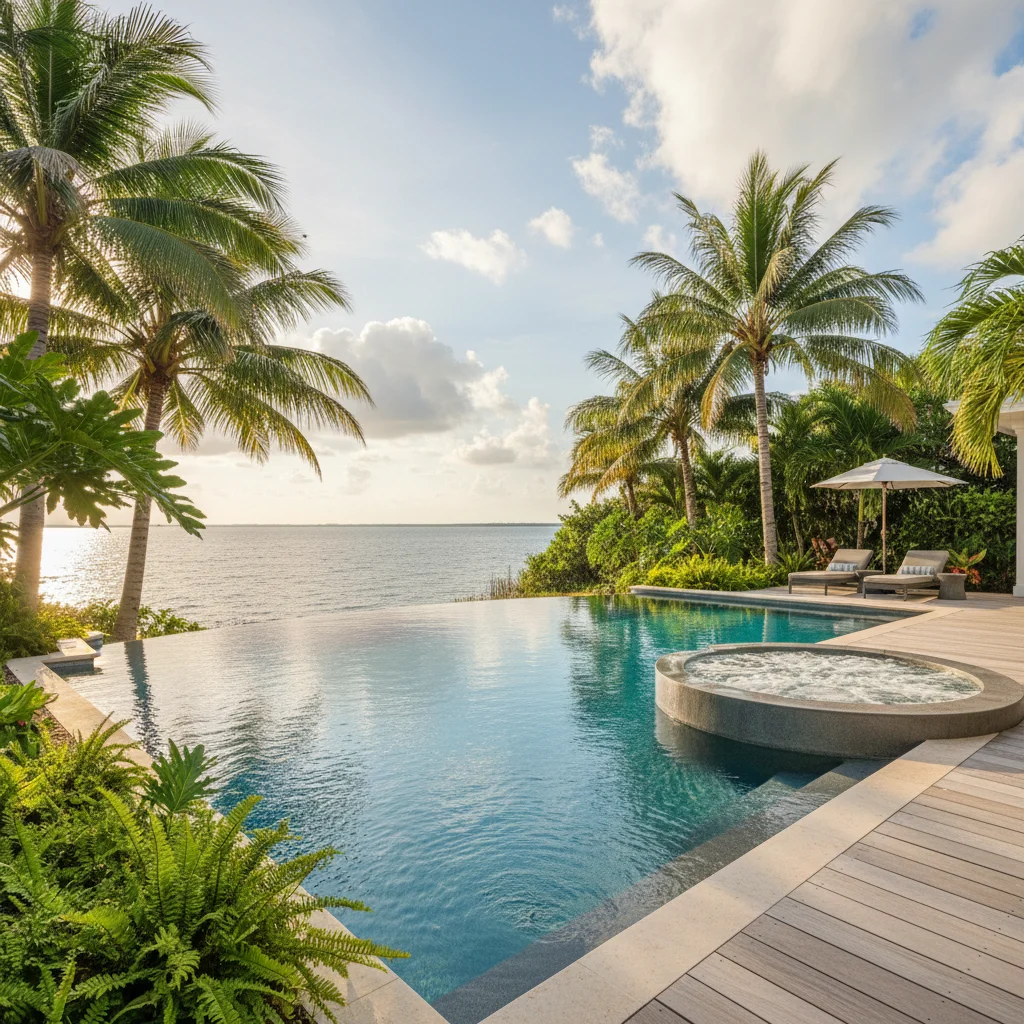 Infinity Pool Builder Brevard County FL | Vanishing Edge Pool Design