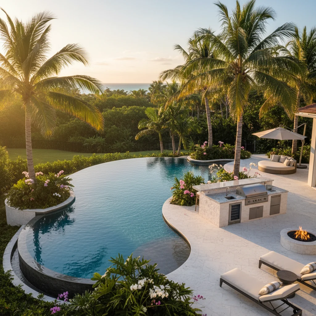 Infinity Pool Builder DeBary FL | Vanishing Edge Pool Design