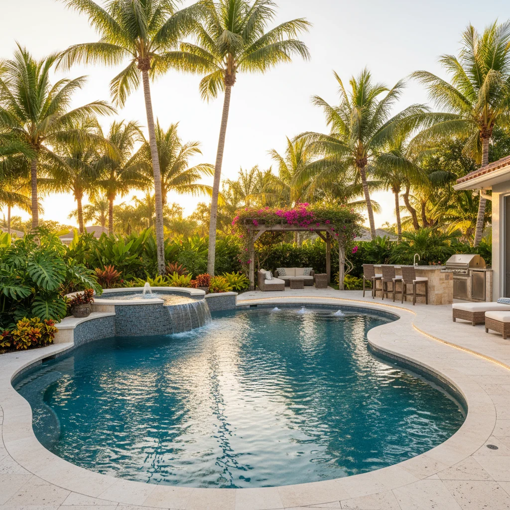 Infinity Pool Builder Geneva FL | Vanishing Edge Pool Design