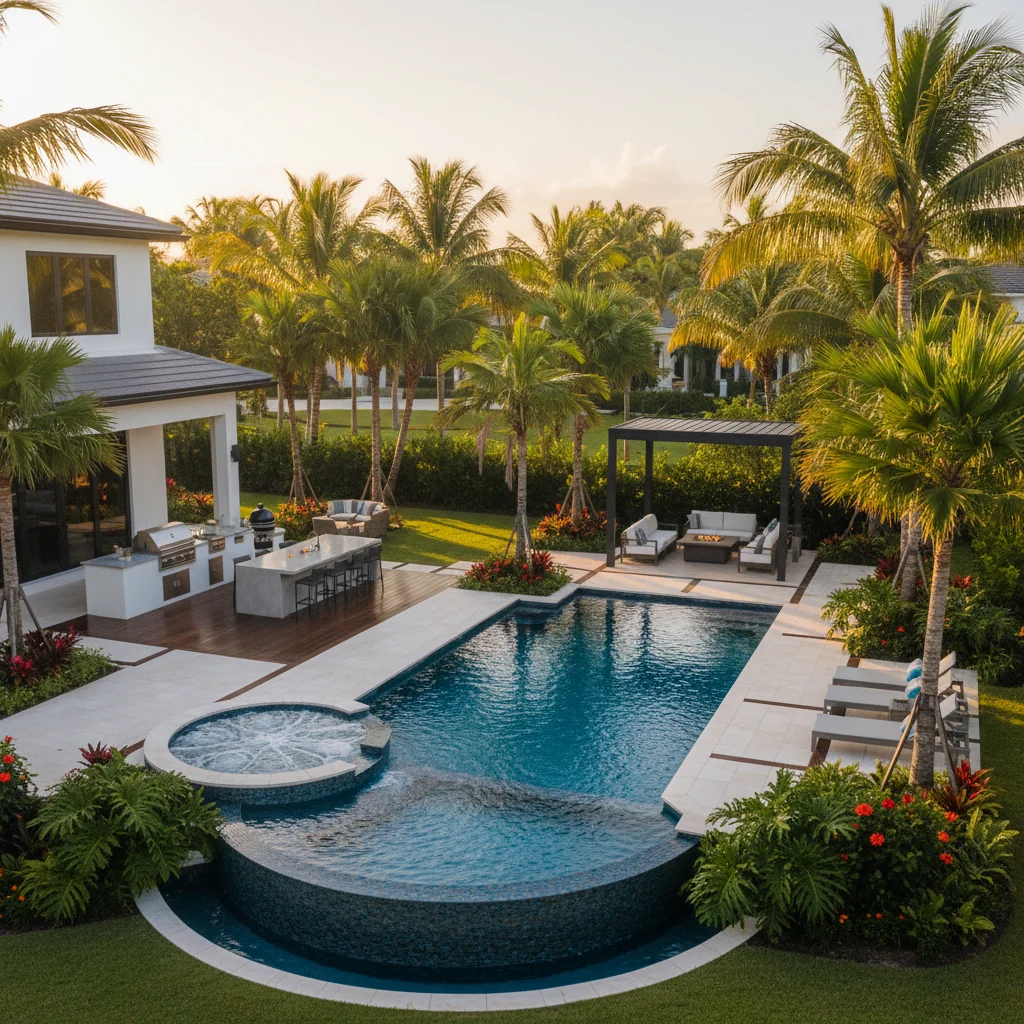 Infinity Pool Builder Haines City FL | Vanishing Edge Pool Design