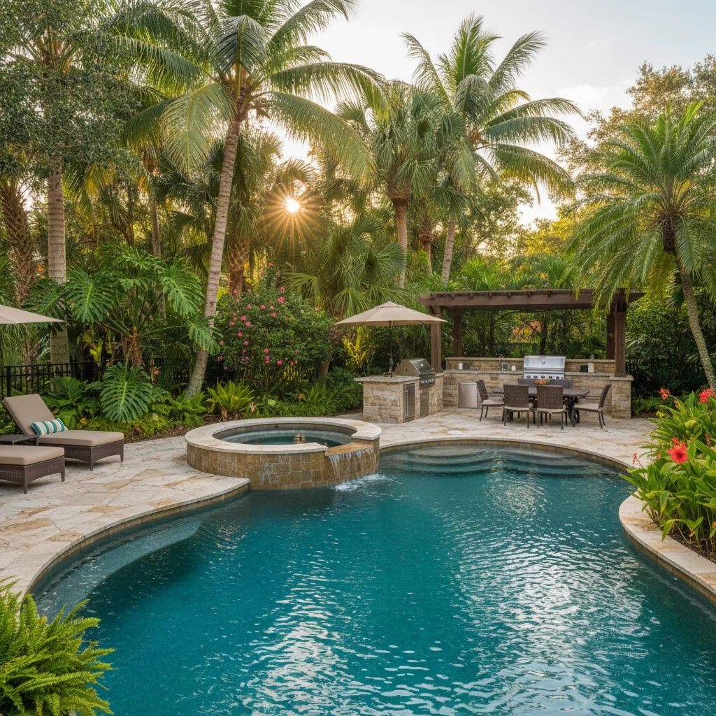 Infinity Pool Builder Harmony FL | Vanishing Edge Pool Design