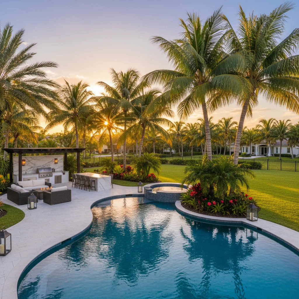 Infinity Pool Builder Hunters Creek FL | Vanishing Edge Pool Design