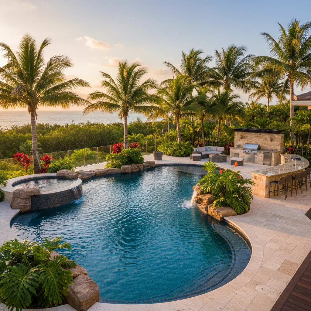 Infinity Pool Builder Orange County FL | Vanishing Edge Pool Design