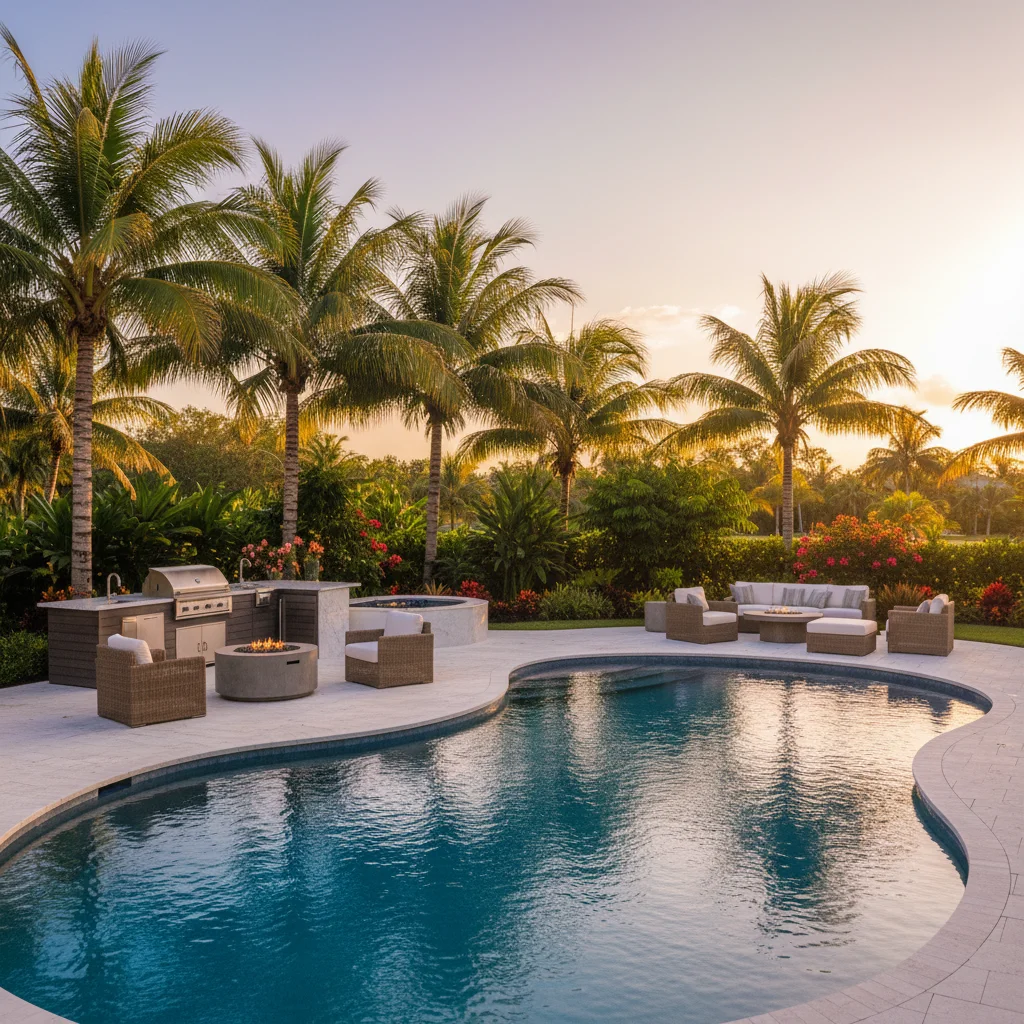 Infinity Pool Builder Palm Bay FL | Vanishing Edge Pool Design