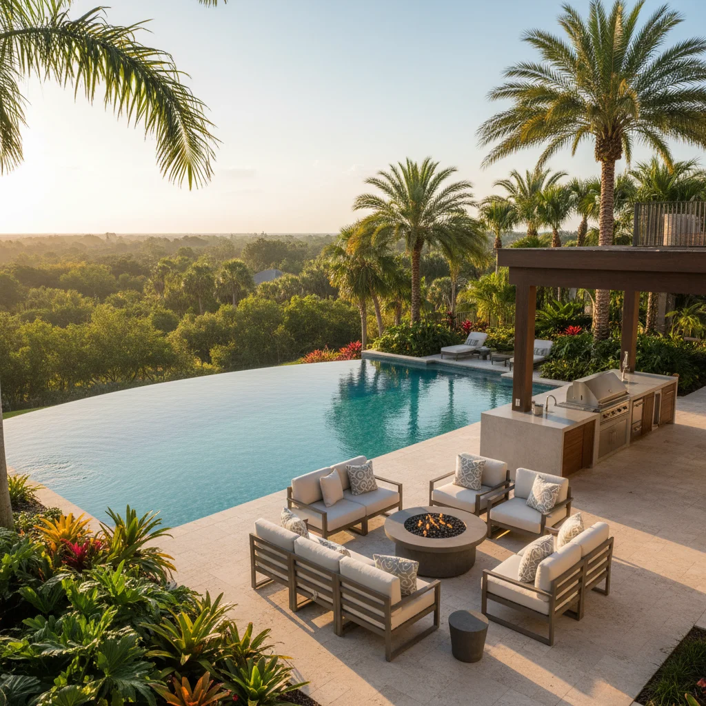 Infinity Pool Builder Seminole County FL | Vanishing Edge Pool Design