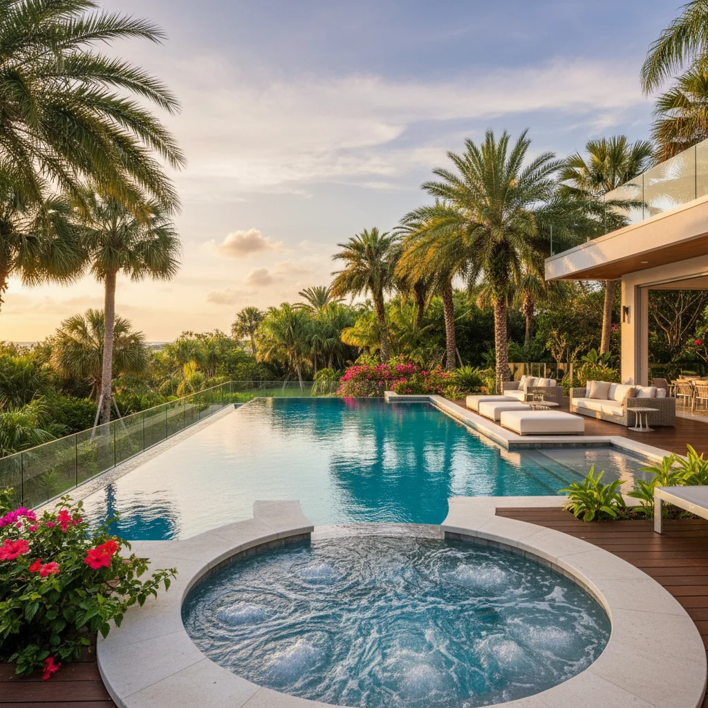 Infinity Pool Builder Volusia County FL | Vanishing Edge Pool Design
