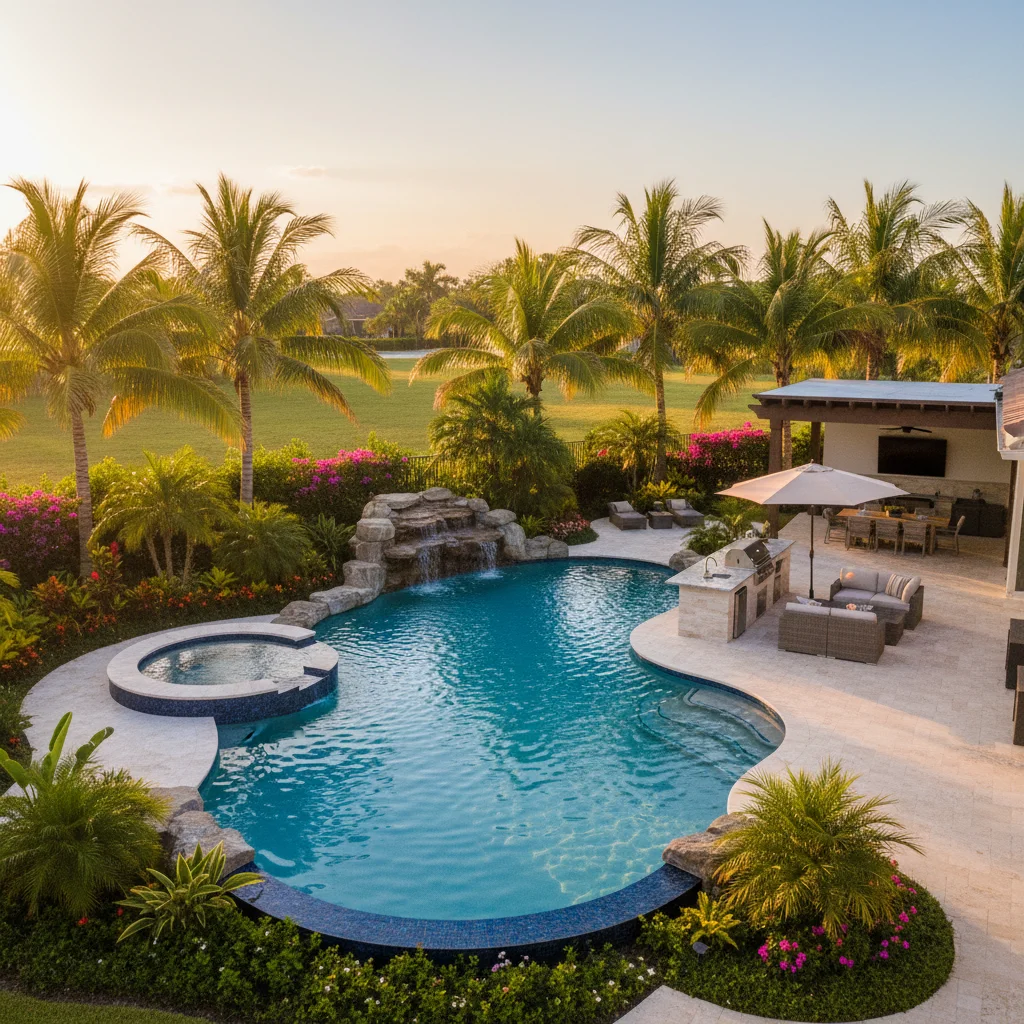 Infinity Pool Builder Windermere FL | Vanishing Edge Pool Design