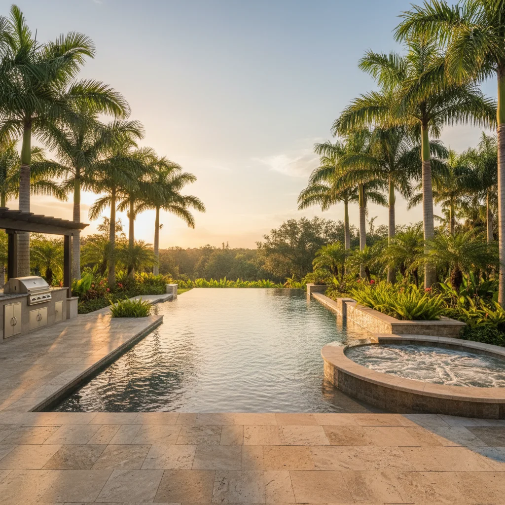 Infinity pool maintenance requirements Florida | Aqua Custom Pools