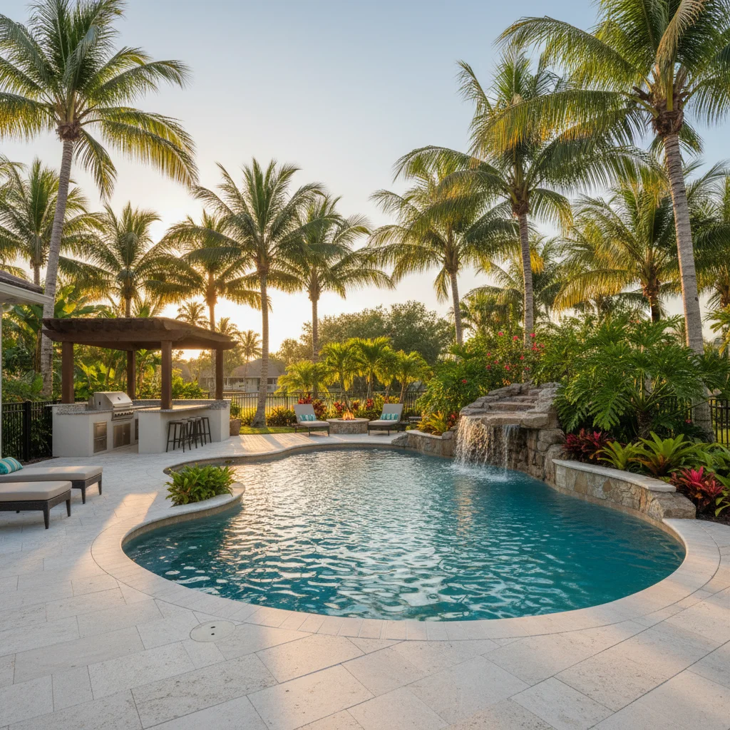 Premium Pool Design project in Narcoossee, FL by Aqua Custom Pools