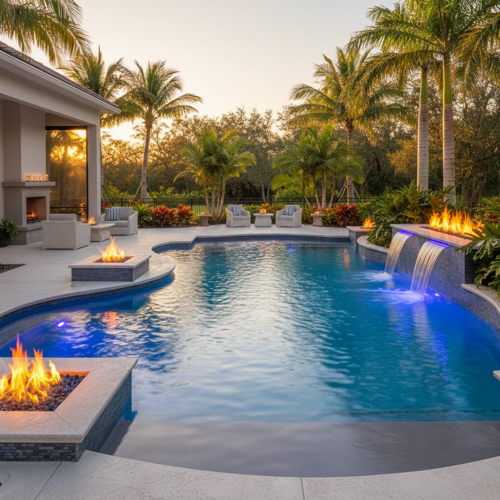 Pool LED lighting upgrade cost and options | Aqua Custom Pools