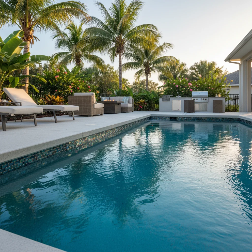 Pool tile replacement cost in Central Florida | Aqua Custom Pools