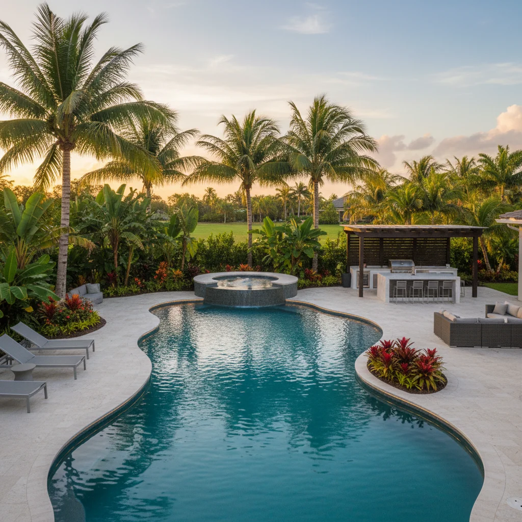 Saltwater Pool Builder Poinciana FL | Saltwater Pool Installation