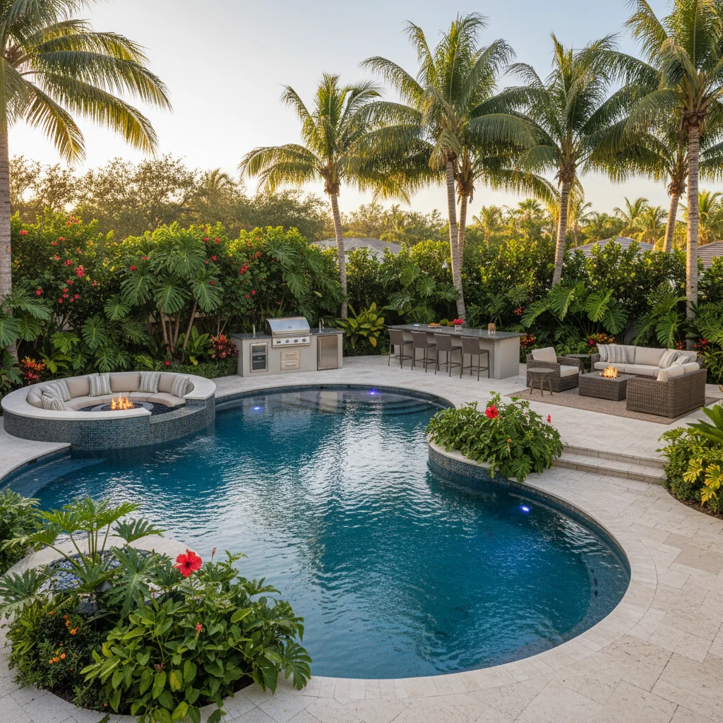 Saltwater Pool Builder Titusville FL | Saltwater Pool Installation