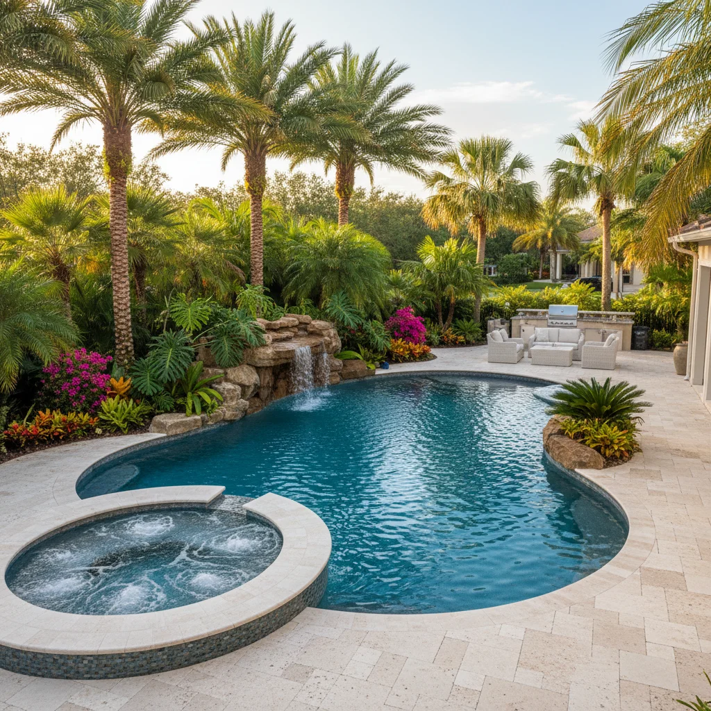 Saltwater Pool with Spa Heating Considerations | Aqua Custom Pools