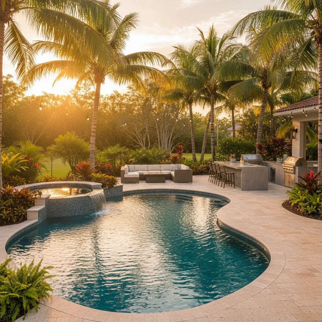 Resort-Style Concept project in Maitland, FL by Aqua Custom Pools