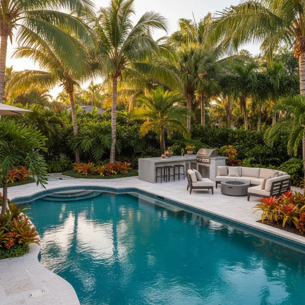 Resort-Style Concept project in Windermere, FL by Aqua Custom Pools