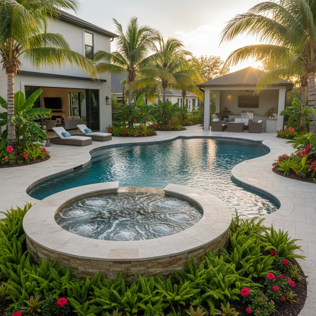 What is a spillover spa and how does it work | Aqua Custom Pools