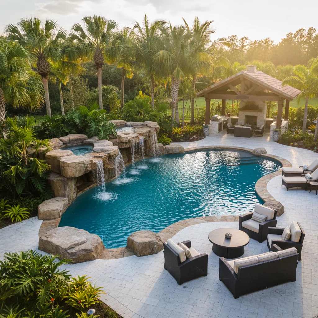 How to incorporate natural rocks into pool design | Aqua Custom Pools